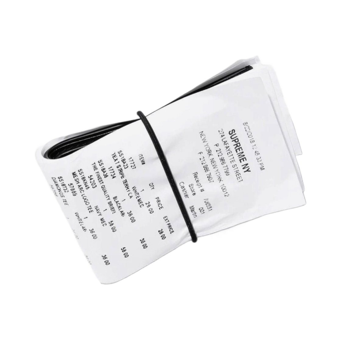 슈프림 x MM6 메종 마르지엘라 리시트 월렛 화이트 - 24SS(Supreme x MM6 Maison Margiela Receipt Wallet White - 24SS)