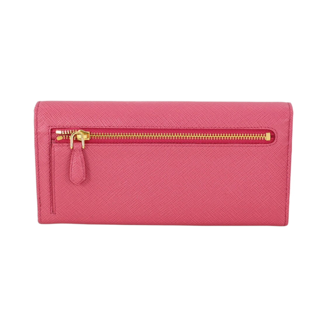 프라다 라지 사피아노 레더 피오코 지갑 피오니 핑크(Prada Large Saffiano Leather Fiocco Wallet Peony Pink) - 2