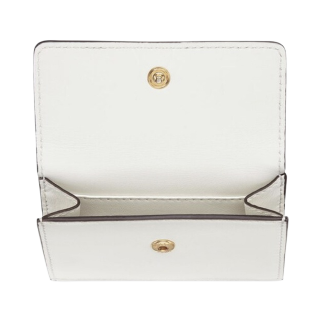 펜디 레더 메탈 체인 지갑 화이트(Fendi Leather Metal Chain Wallet White) - 3