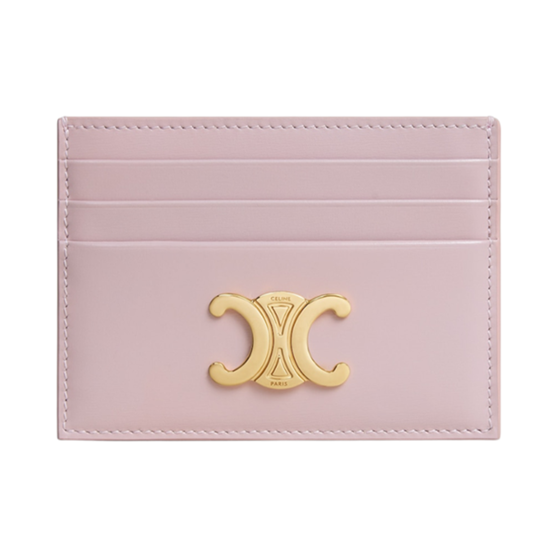셀린느 샤이니 카프스킨 트리옹프 카드 홀더 블리치드 핑크(Celine Card Holder Triomphe in Shiny Calfskin Bleached Pink)
