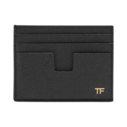Tom Ford Small Grain Leather Card Holder Black