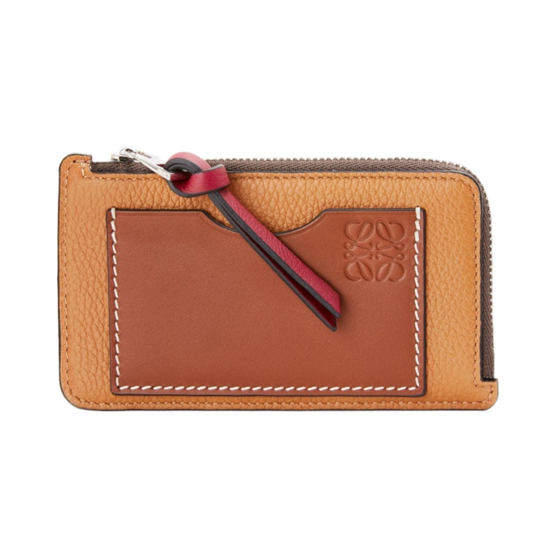 로에베 코인 카드 홀더 소프트 그레인드 카프스킨 라이트 카라멜 피칸(Loewe Coin Card Holder in Soft Grained Calfskin Light Caramel Pican) - 1