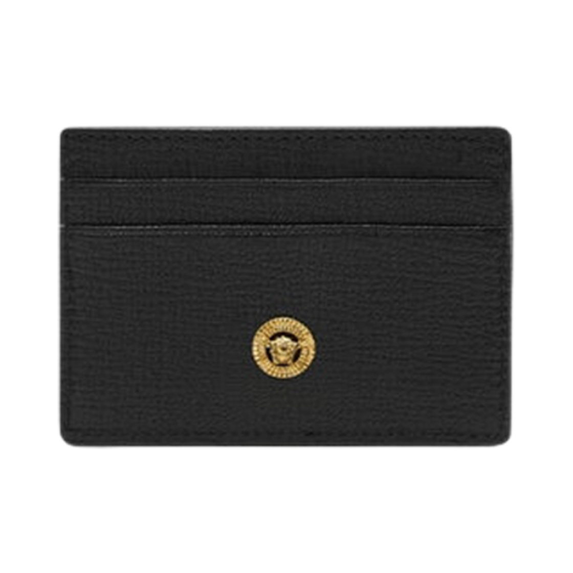 베르사체 메두사 비기 카드 홀더 블랙 골드(Versace Medusa Biggie Card Holder Black Gold)