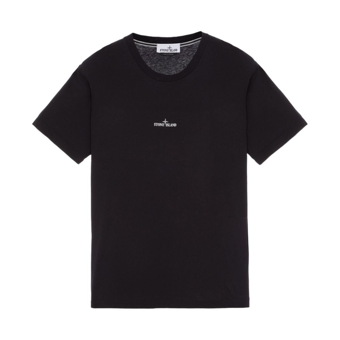 스톤 아일랜드 2NS89 60/2 코튼 저지 가먼트 다이 인스티투셔널 원 프린트 티셔츠 블랙 - 23SS(Stone Island 2NS89 60/2 Cotton Jersey Garment Dyed Institutional One Print T-Shirt Black - 23SS) - 1