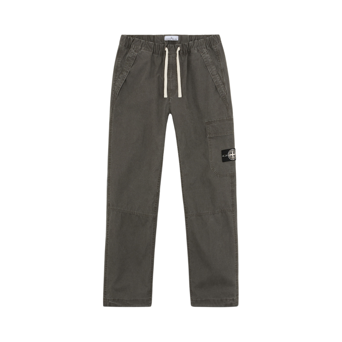 8115332T1-V0062 Stone Island 332T1 Panama Recycled Oxide Plating Relaxed Fit Cargo Pants Lead Grey - 24FW