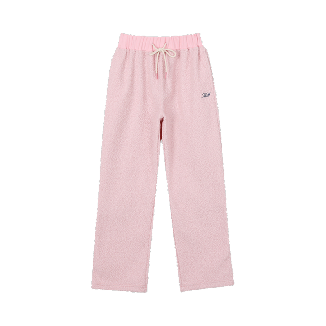 네이비 시어링 솔리드 밴딩 팬츠 핑크(Neib Shearing Solid Banding Pants Pink)