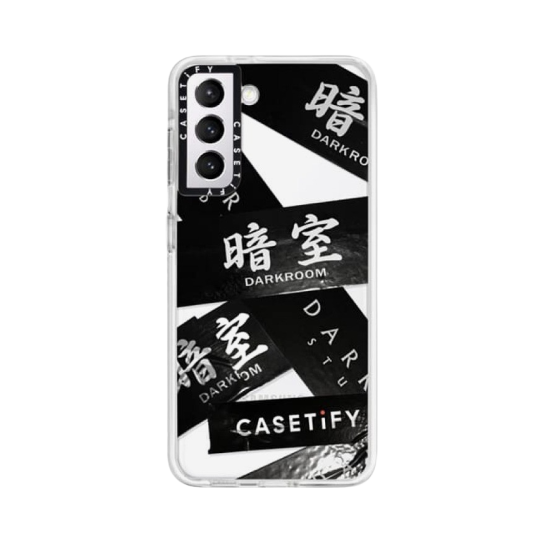 케이스티파이 x 다크룸 스튜디오 테이프 임팩트 갤럭시 케이스 클리어 프로스트 화이트(Casetify x Darkr8m Studio Tape Impact Galaxy Case Clear Frost White) - 2