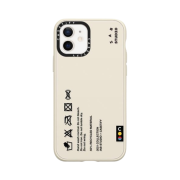 Casetify x IAB Studio iPhone Matte Cloth Tag Case White Sand