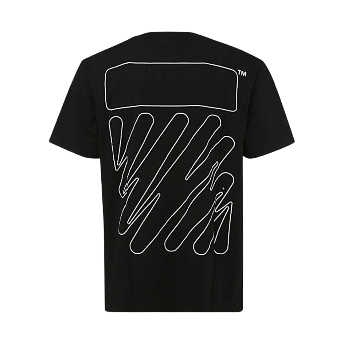 오프화이트 웨이브 아웃라인 다이애그 슬림 숏슬리브 티셔츠 블랙(Off-White Wave Outline Diag Slim S/S T-Shirt Black) - 1