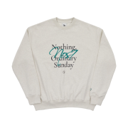 NOS7 Cursive Sweatshirt Grey