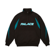 Palace Isn't It 1/4 Zip Black - 23FW