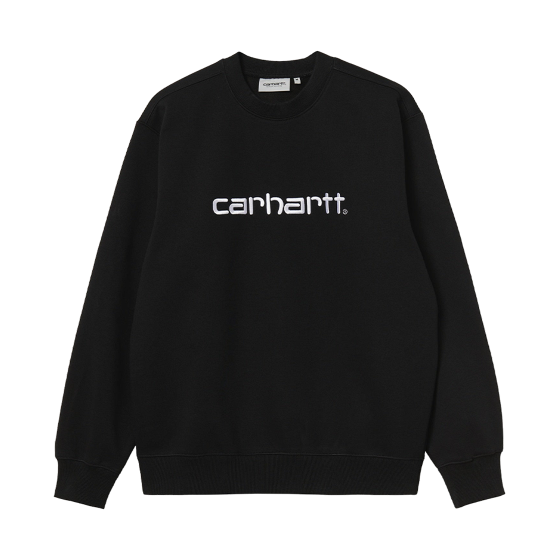 칼하트 WIP 칼하트 스웨트셔츠 블랙 화이트(Carhartt WIP Carhartt Sweatshirt Black White) - 1