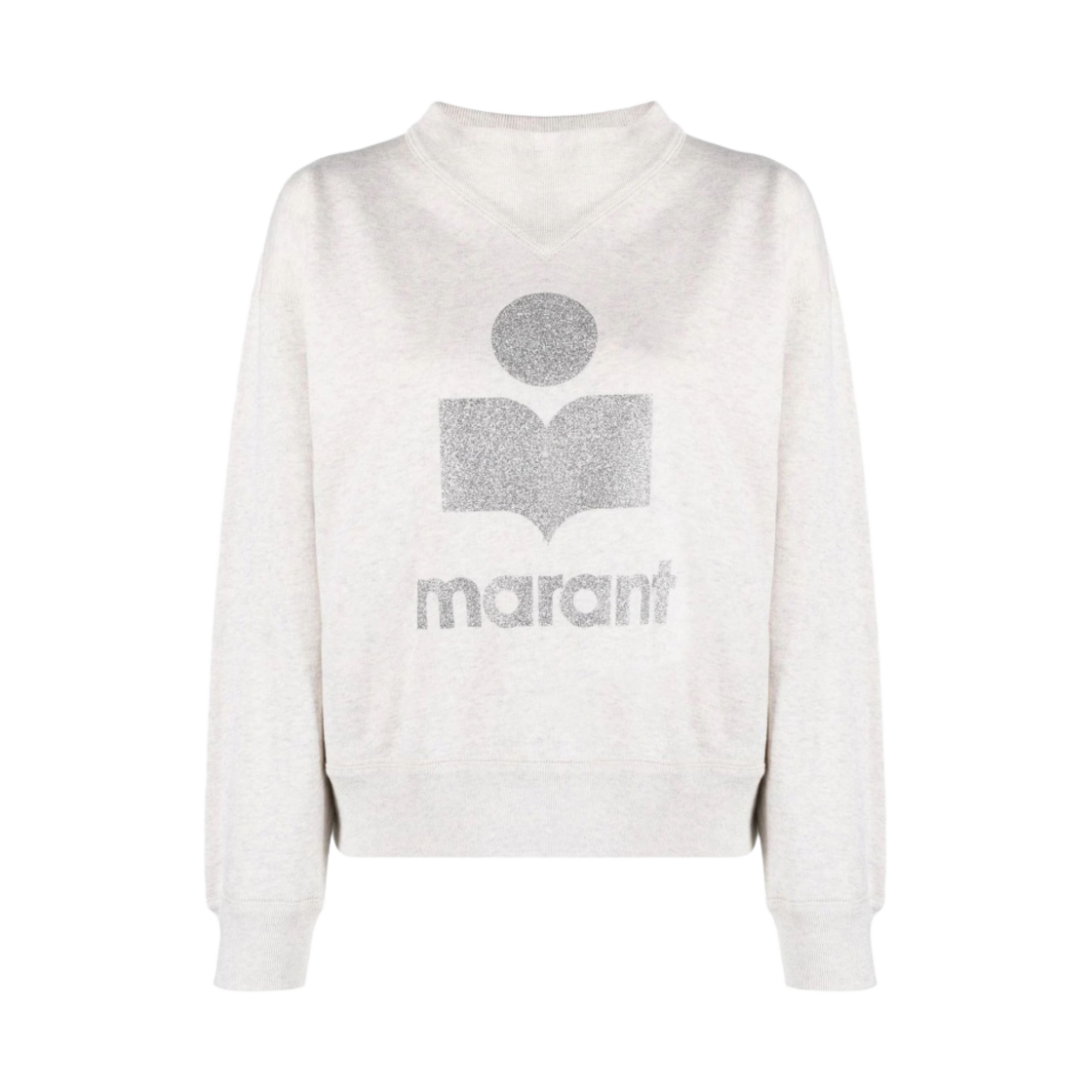 (W) 이자벨 마랑 모비 글리터 로고 스웨트셔츠 에크루 - 23SS((W) Isabel Marant Moby Glitter Logo Sweatshirt Ecru - 23SS) - 1