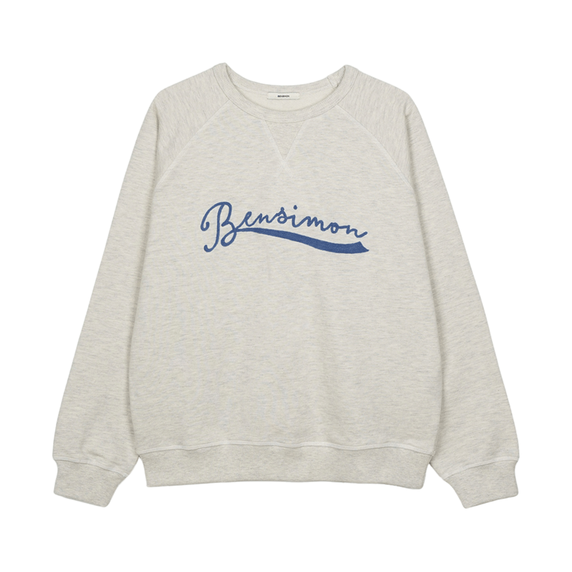 벤시몽 클래식 로고 스웻셔츠 오트밀(Bensimon Classic Logo Sweatshirt Oatmeal)