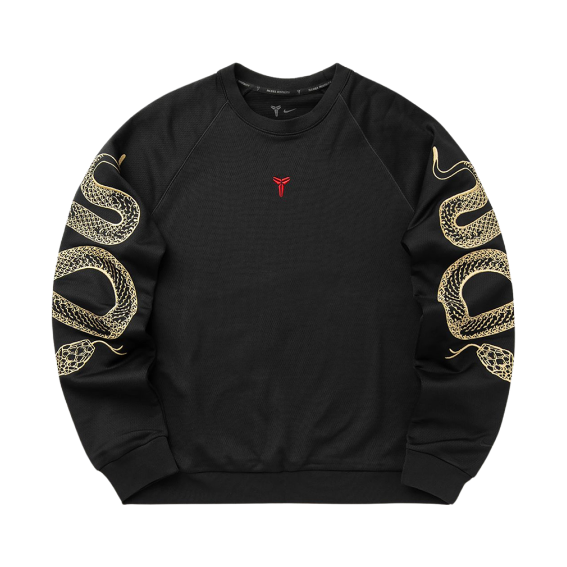 나이키 코비 이어 오브 맘바 써마핏 베스킷볼 크루넥 스웨트셔츠 블랙 유니버시티 레드 - US/EU(Nike Kobe Year of Mamba Therma-Fit Basketball Crew Neck Sweatshirt Black University Red - US/EU)