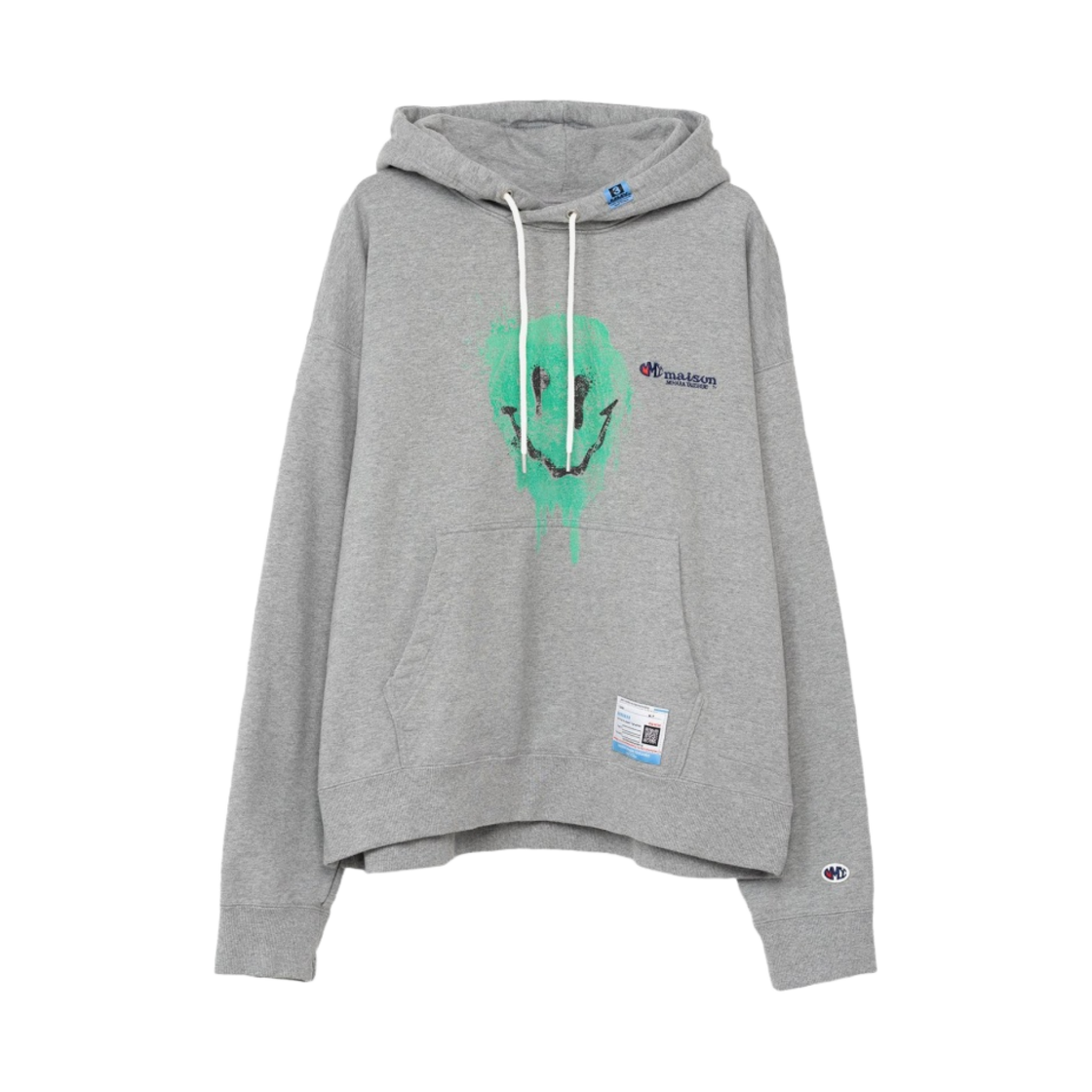 메종 미하라 야스히로 스마일리 페이스 프린티드 후드 그레이(Maison Mihara Yasuhiro Smily Face Printed Hoodie Gray) - 1