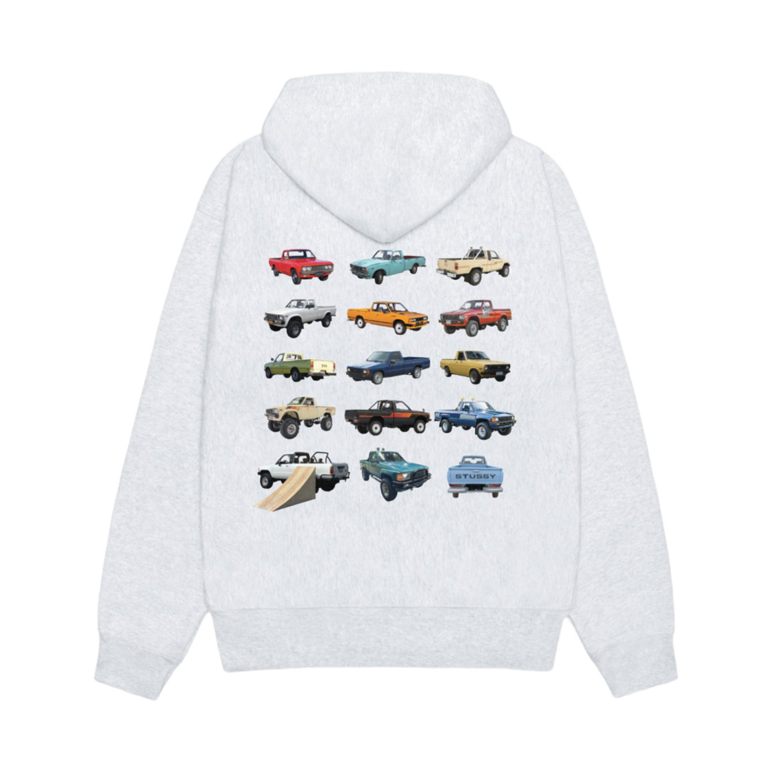 스투시 픽업 집 후드 애쉬 헤더