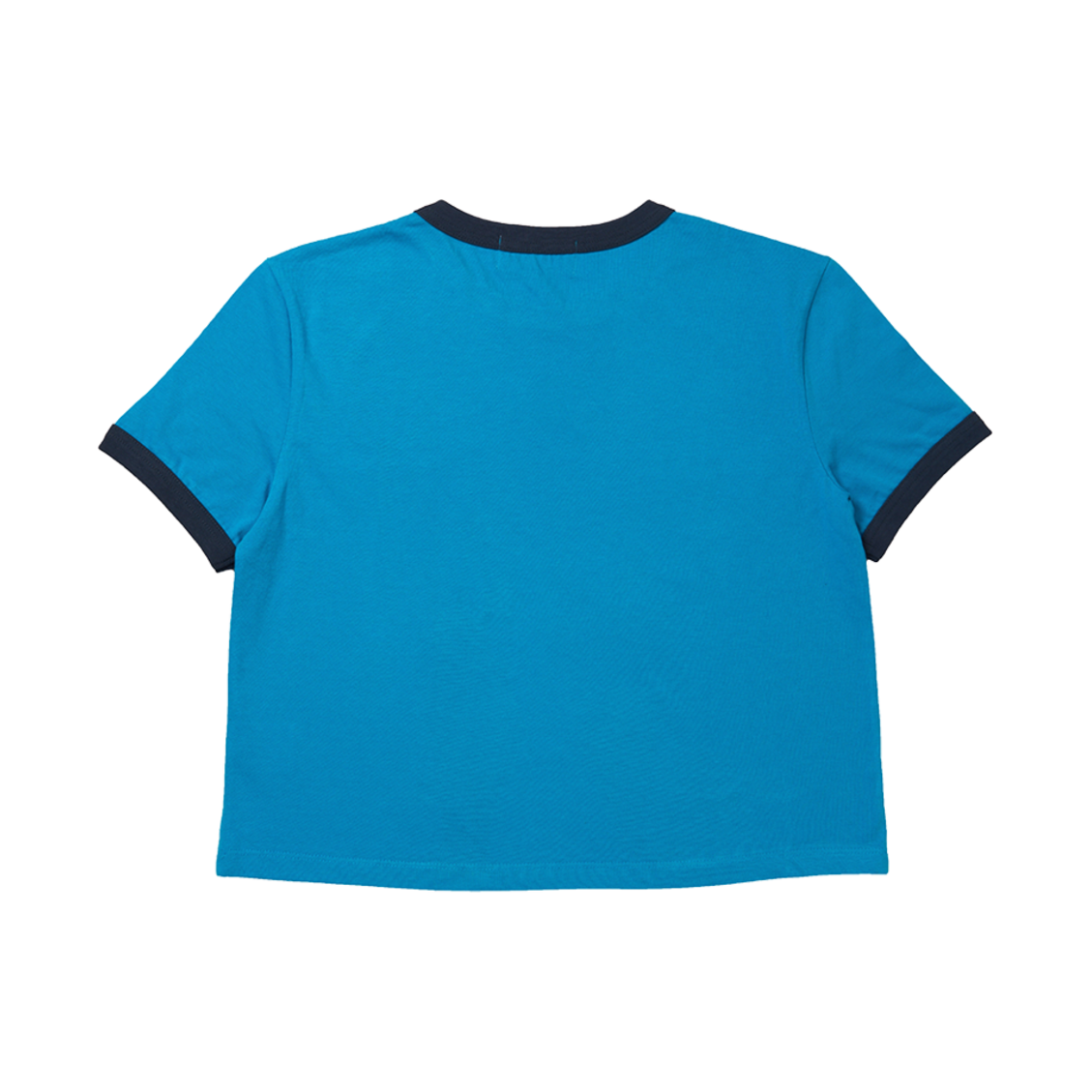 (W) 이미스 링거 티셔츠 아쿠아 블루 네이비((W) Emis Ringer T-Shirts Aqua Blue Navy) - 2