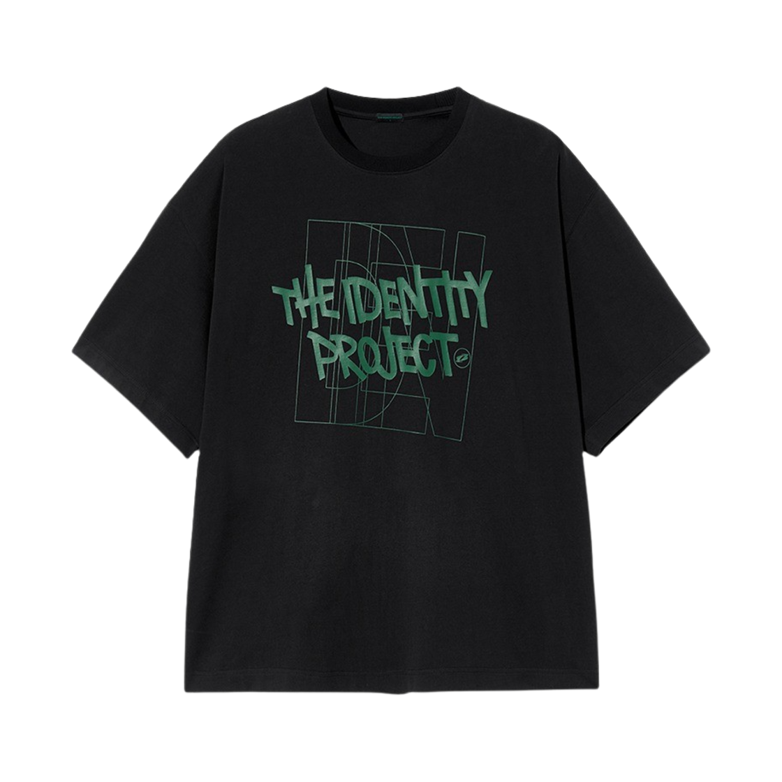 TIP_226 THE IDENTITY PROJECT Punch Round Half Sleeve Black