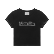 (W) Matin Kim Matin Shade Logo Crop Top Black