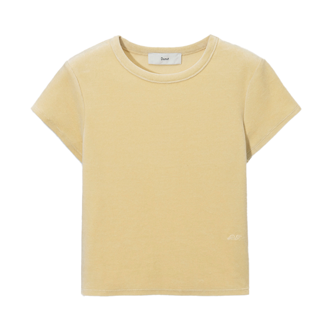 ★Dunst★ VELOUR TSHIRT BUTTER YELLOW_UDTS5A203Y1 던스트 벨루아 티셔츠 버터 옐로우 | Dunst | KREAM
