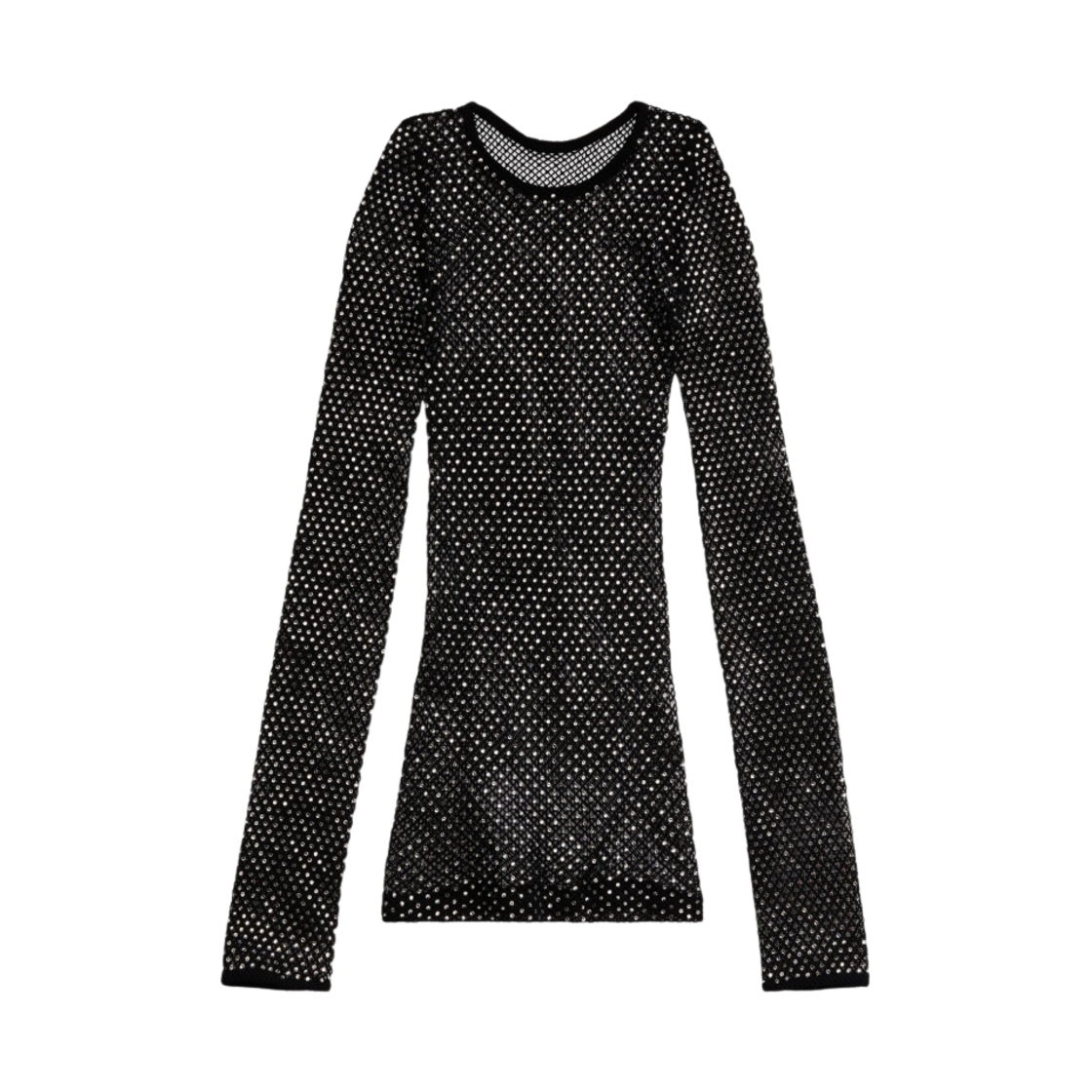 발렌시아가 크리스탈 메쉬 탑 블랙(Balenciaga Crystal Mesh Top Black) - 1