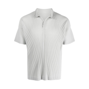 Homme Plisse Issey Miyake Basics Polo Light Grey