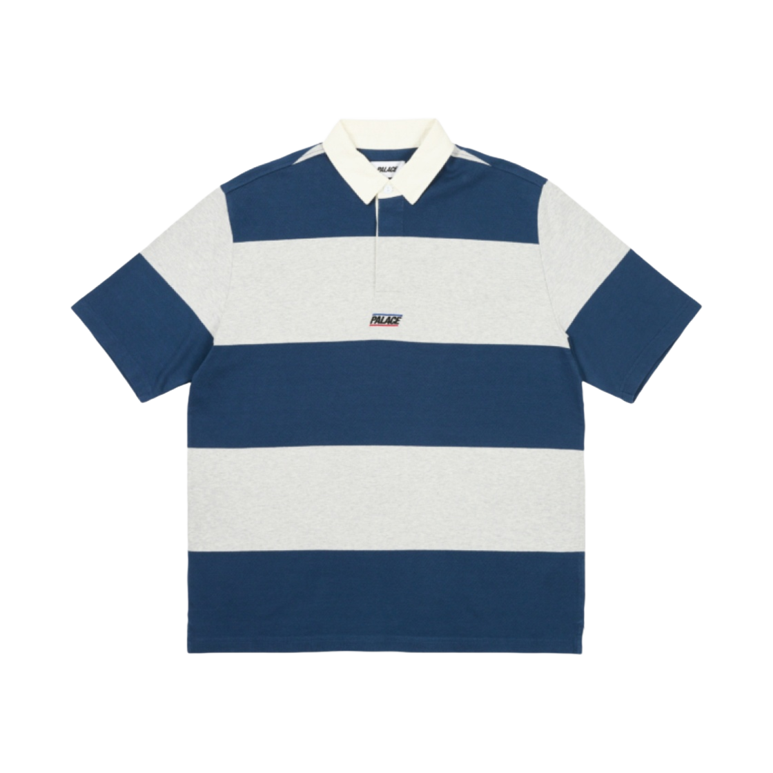 팔라스 와이드 럭비 폴로 그레이 말 네이비 - 24SS(Palace Wide Rugby Polo Grey Marl Navy - 24SS) - 1