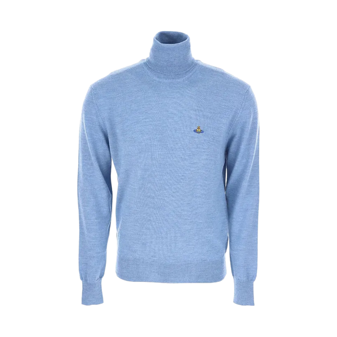 비비안 웨스트우드 오브 터틀넥 니트 페일 블루(Vivienne Westwood Orb High Neck Knit Pale Blue) - 1