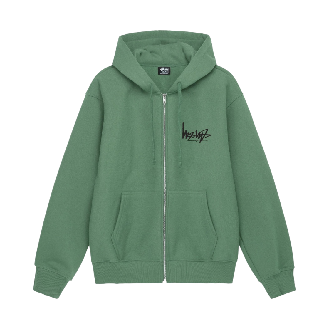 스투시 플립 후드 집업 그린(Stussy Flipped Zip Hoodie Green) - 2