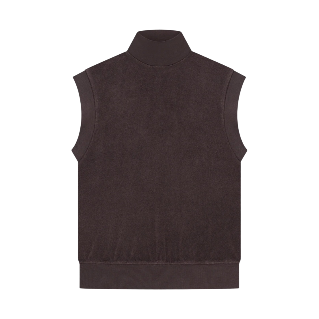 (W) 에센셜 풀오버 테리 모크넥 베스트 플럼 - 23SS((W) Essentials Pullover Terry Mockneck Vest Plum - 23SS) - 1