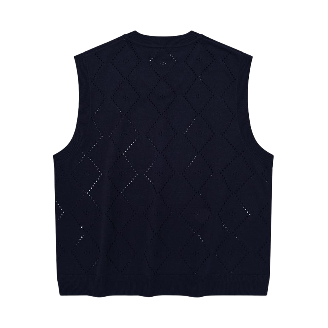 커버낫 아가일 니트 베스트 네이비(Covernat Argyle Knit Vest Navy) - 2