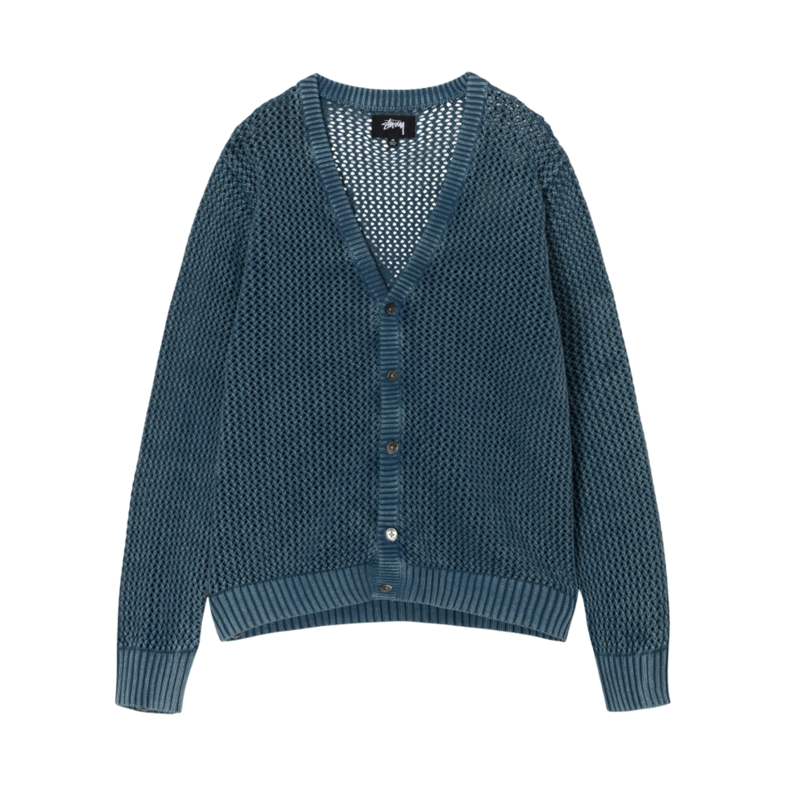 스투시 루즈 게이지 가디건 블루(Stussy Loose Gauge Cardigan Blue) - 1