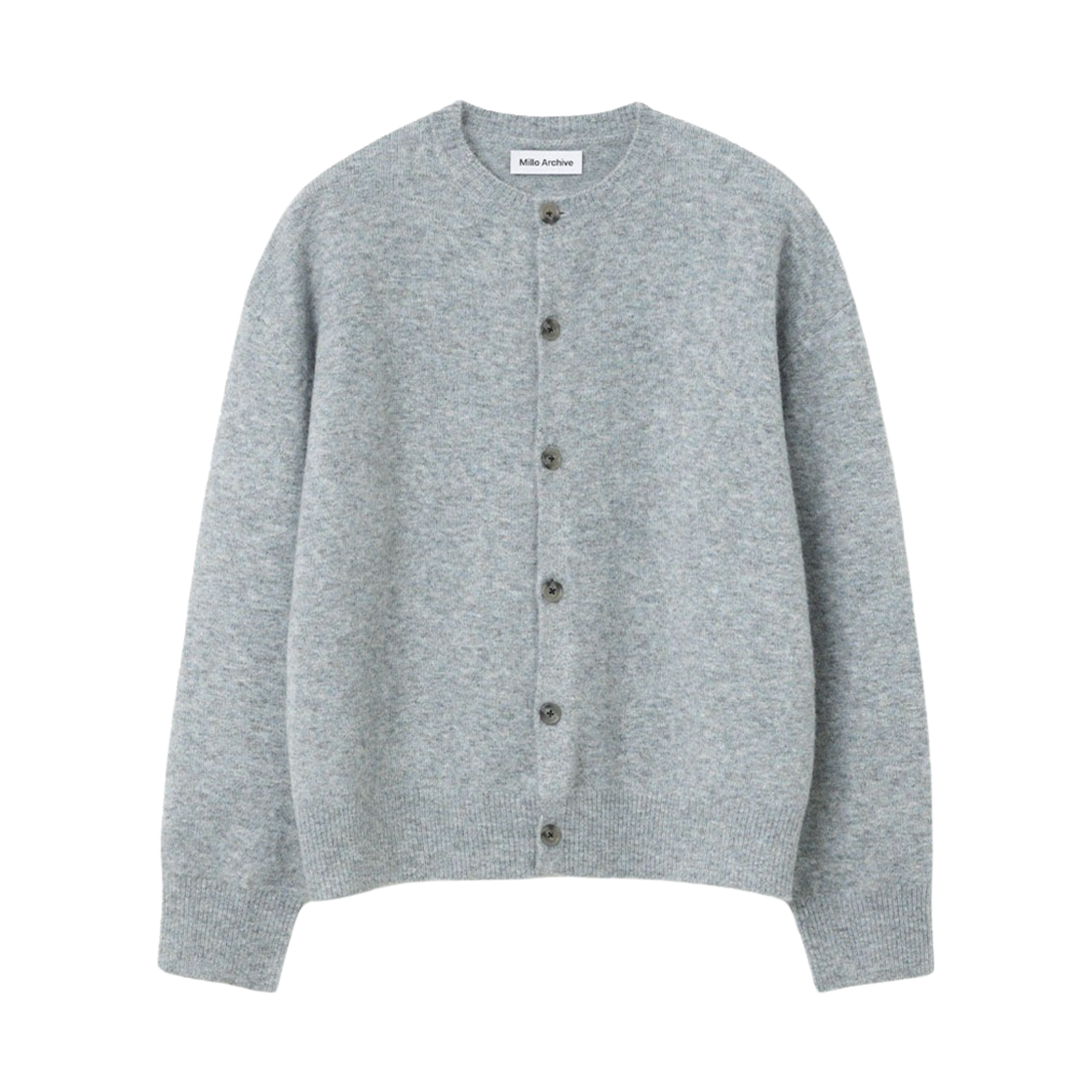 밀로 아카이브 크롭 무브 가디건 블루 그레이(Millo Archive Crop Move Cardigan Blue Gray)