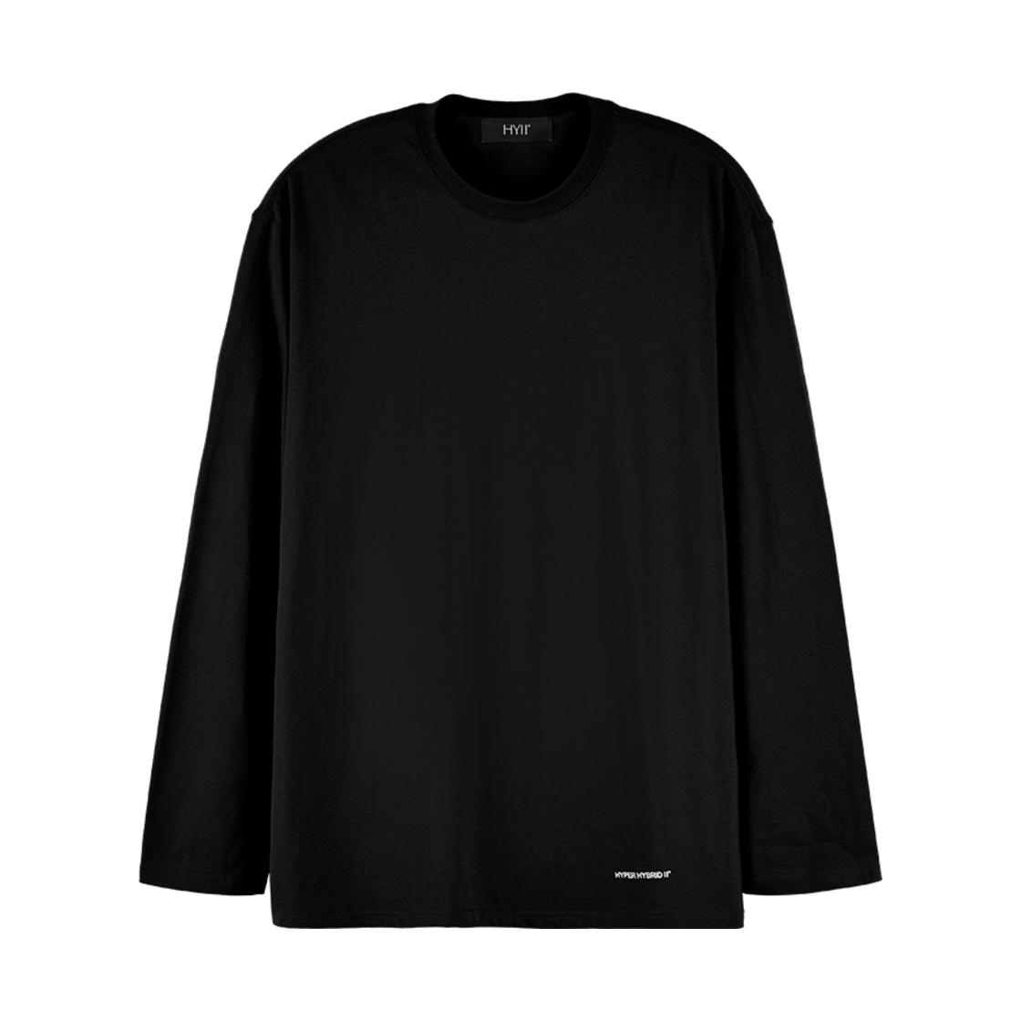 하이투 백 스트랩 긴팔 티셔츠 블랙(HYII Back Strap Long Sleeves Tshirt Black)