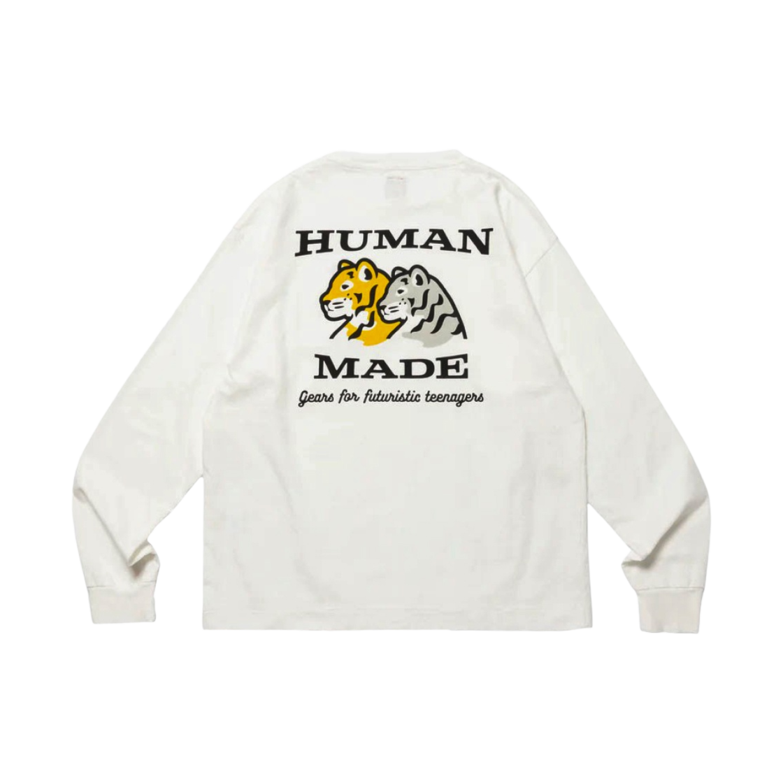 휴먼 메이드 그래픽 롱슬리브 티셔츠 #1 화이트