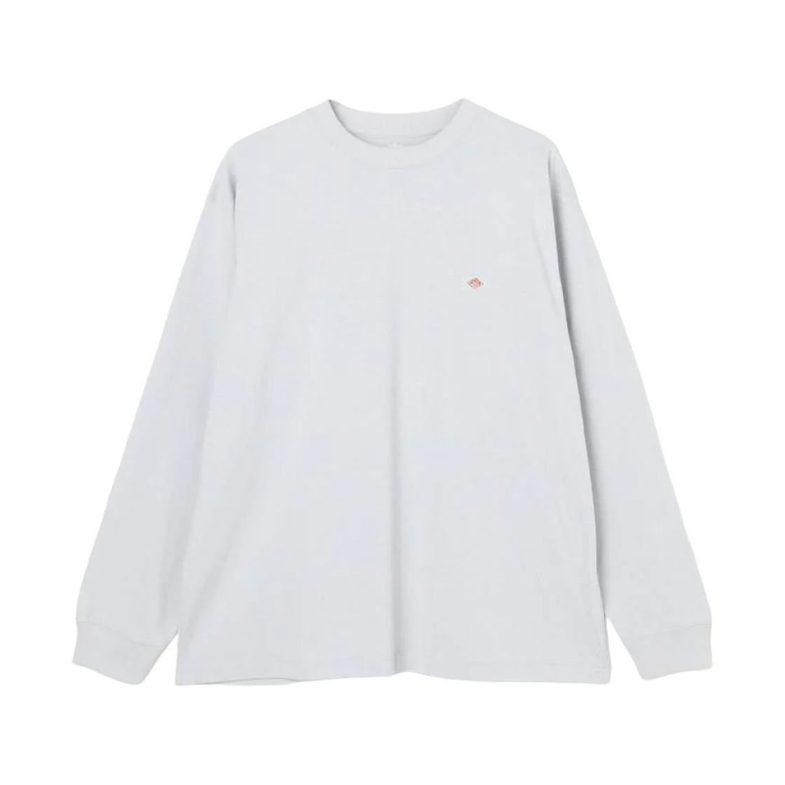 DT-C0200 Danton Plain Long Sleeve T-Shirt White