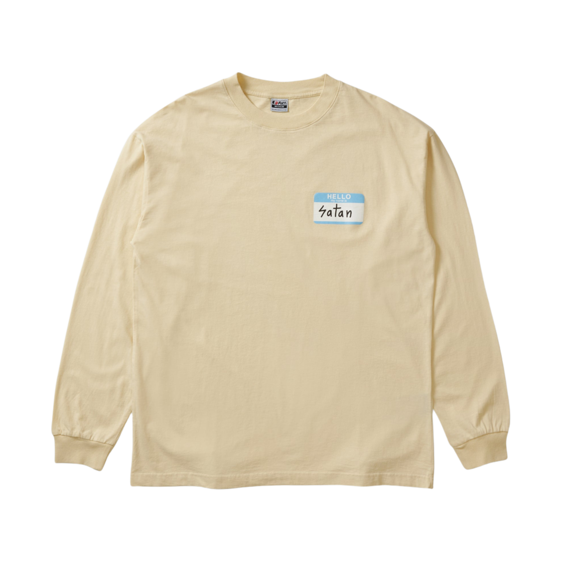 - Fuct Hello My Name Is Satan Long Sleeve Khaki - 24SS