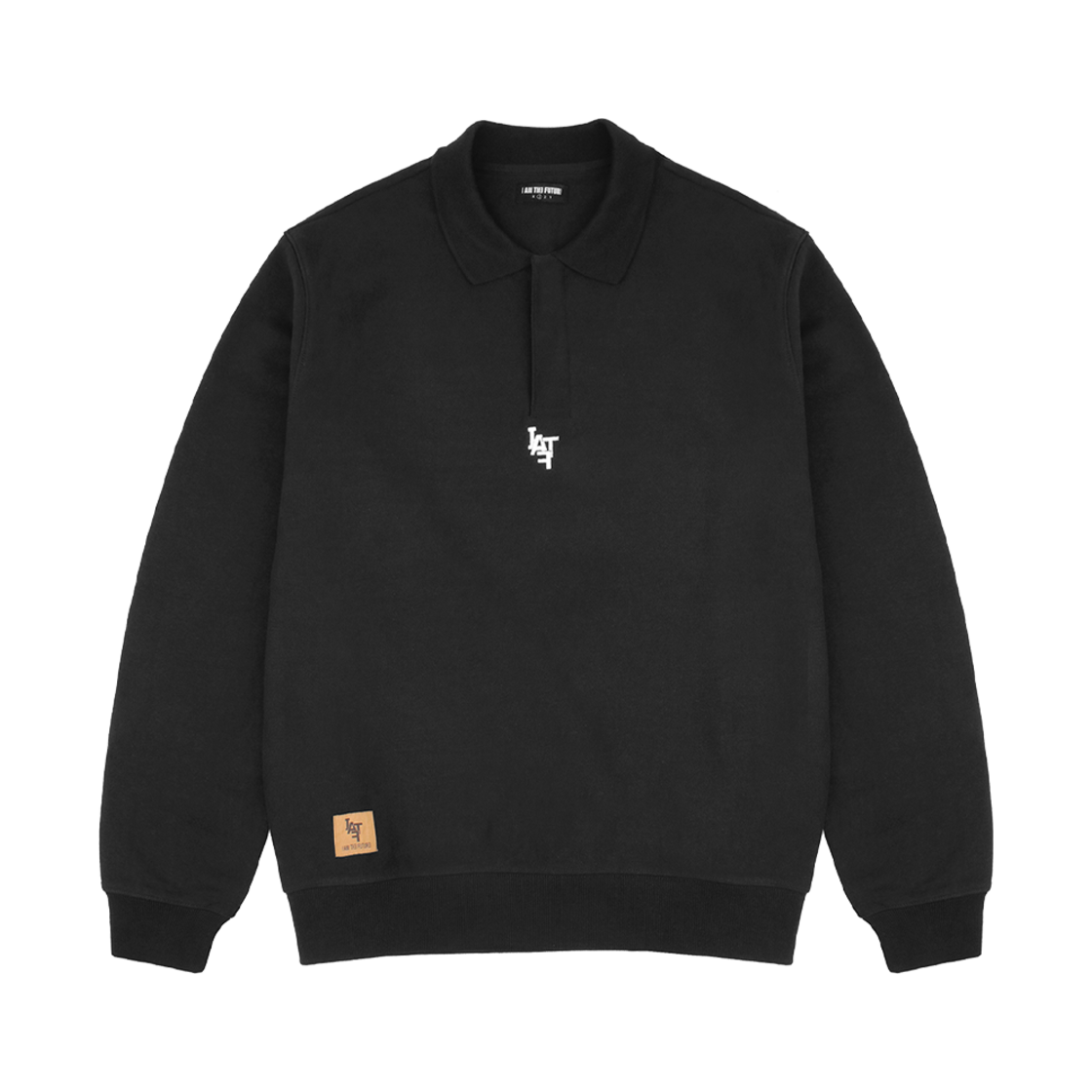 아이엠더퓨처 오리엔탈 퓨처 폴로 스웨트셔츠 블랙(IATF Oriental Future Polo Sweatshirt Black)