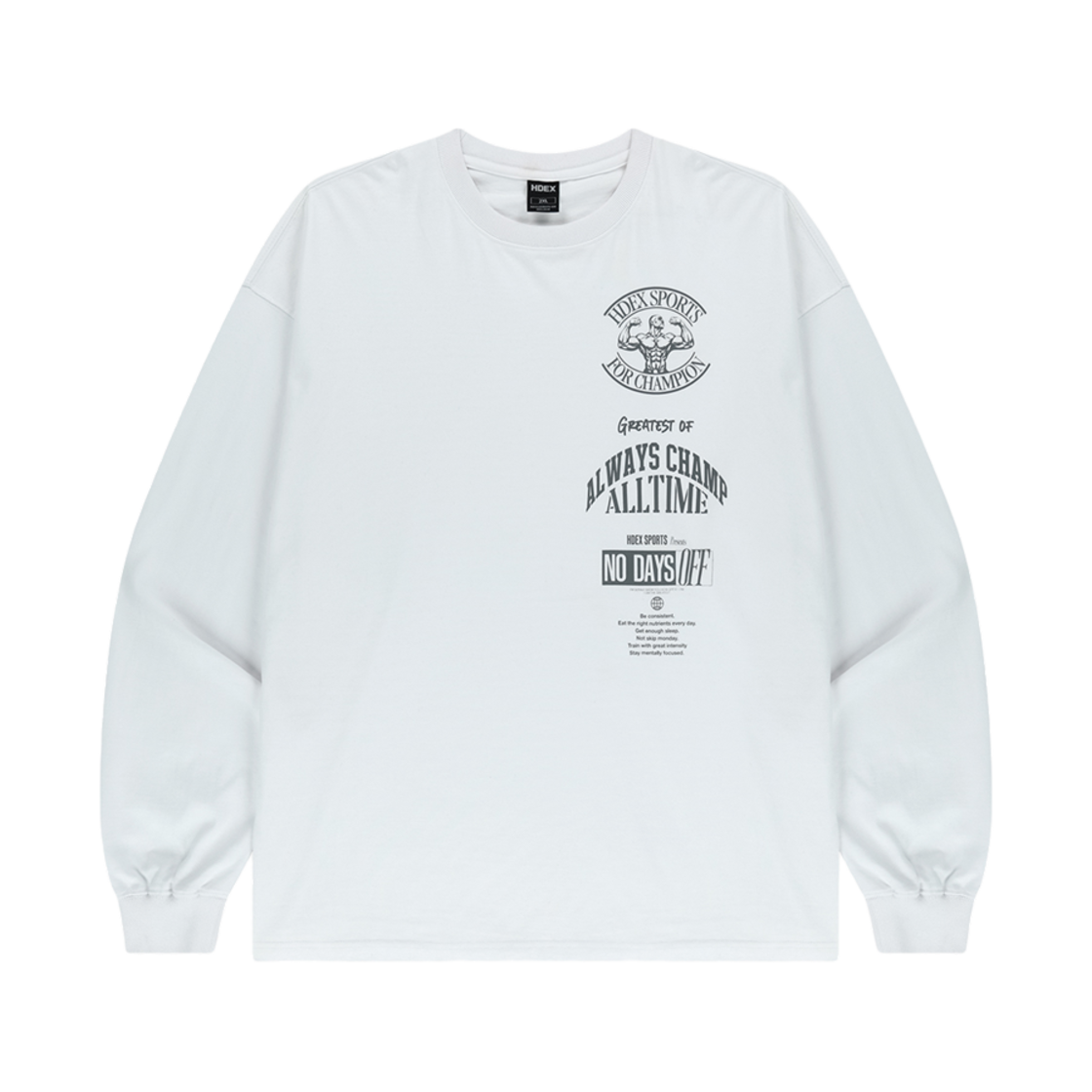 에이치덱스 그로우 롱 슬리브 화이트