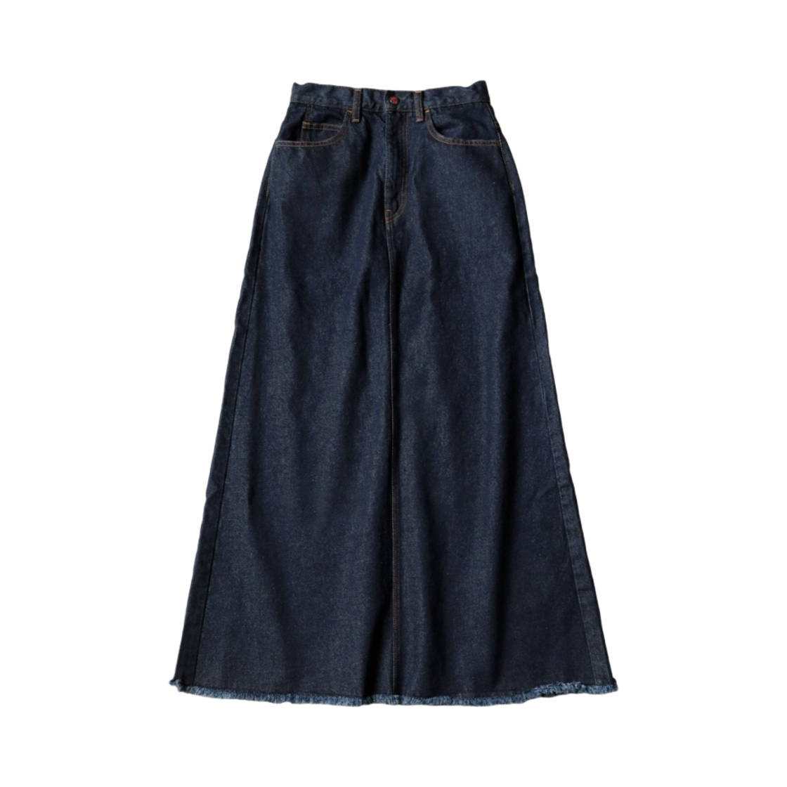 (W) 캐피탈 13온즈 데님 하이 웨이스트 막시 스커트 인디고