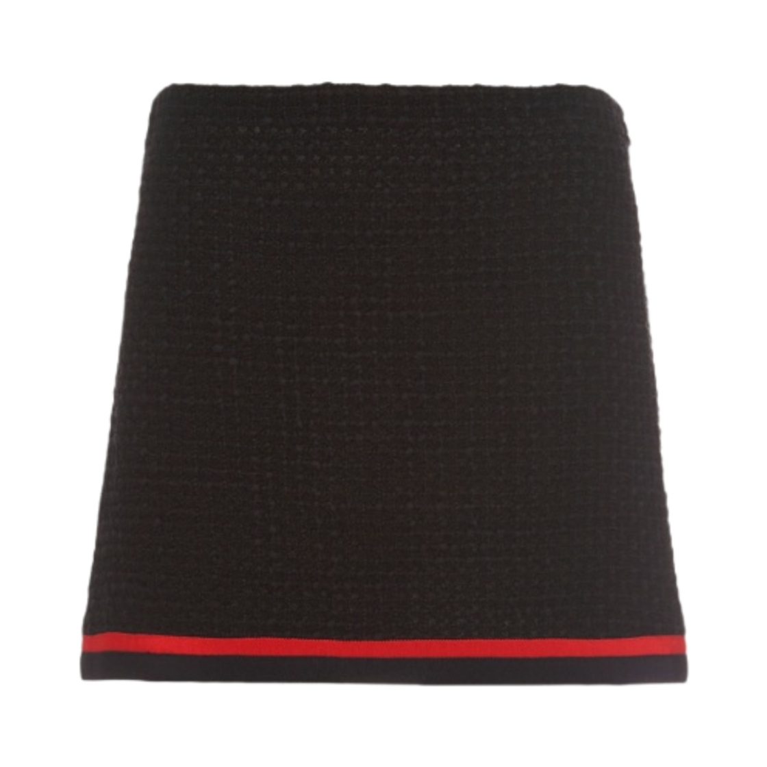 (W) 미우 미우 트위드 미니 스커트 블랙((W) Miu Miu Tweed Mini Skirt Black) - 1