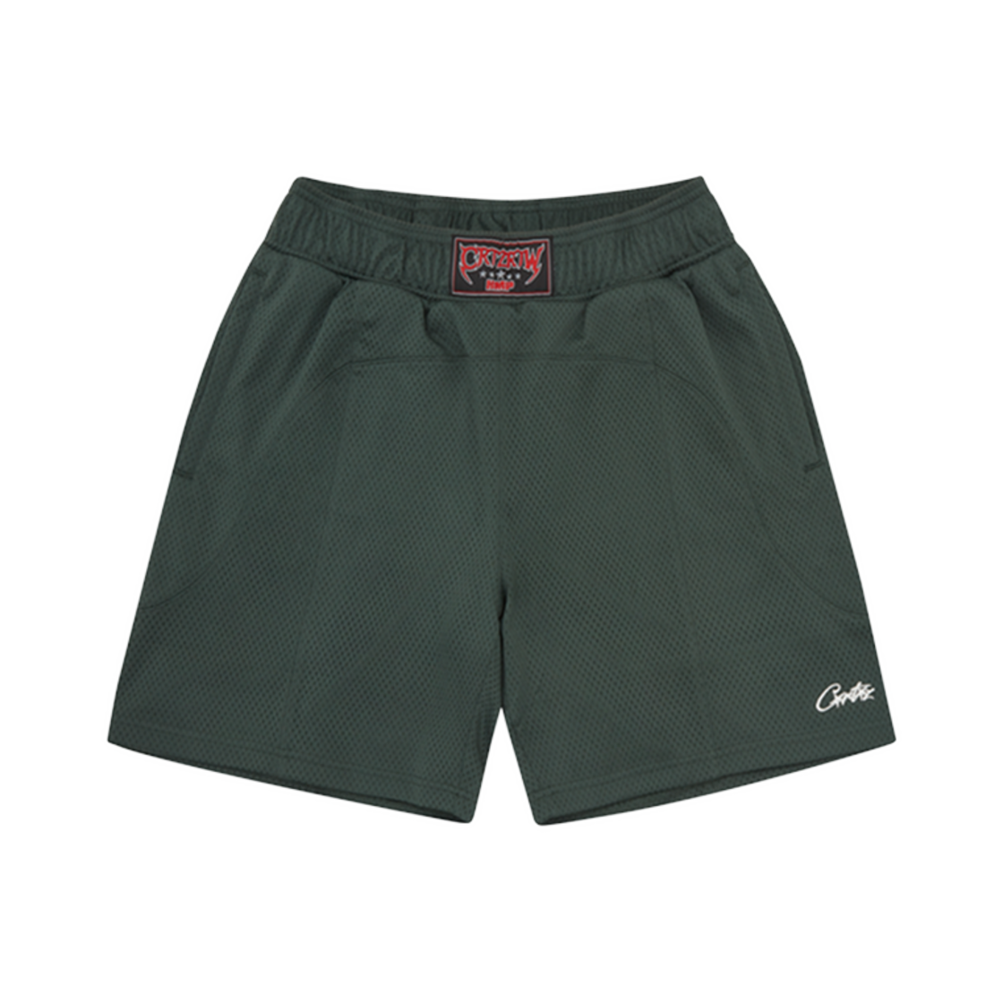 코르테이즈 HMP 메쉬 패널 쇼츠 포레스트 그린(Corteiz HMP Mesh Panel Short Forest Green)