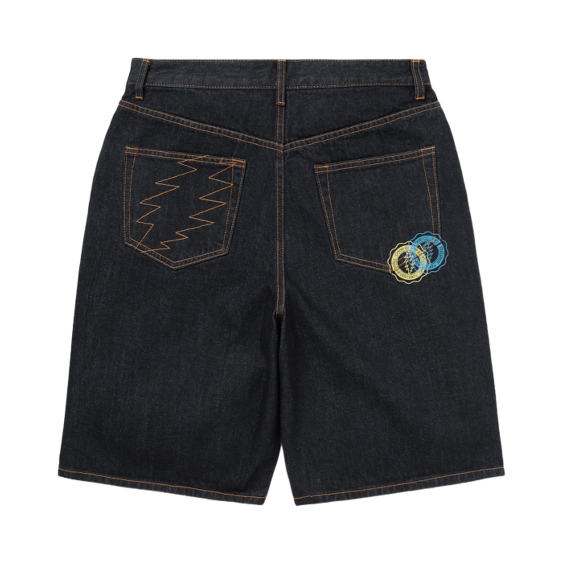 디스이즈네버댓 x 그레이트풀 데드 오버랩 라이트닝 데님 쇼츠 인디고(Thisisneverthat x Grateful Dead Overlap Lightning Denim Shorts Indigo) - 2