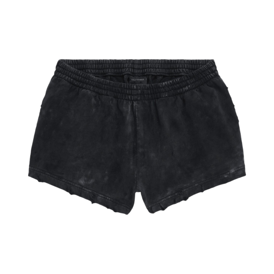 발렌시아가 러닝 쇼츠 블랙 페이디드