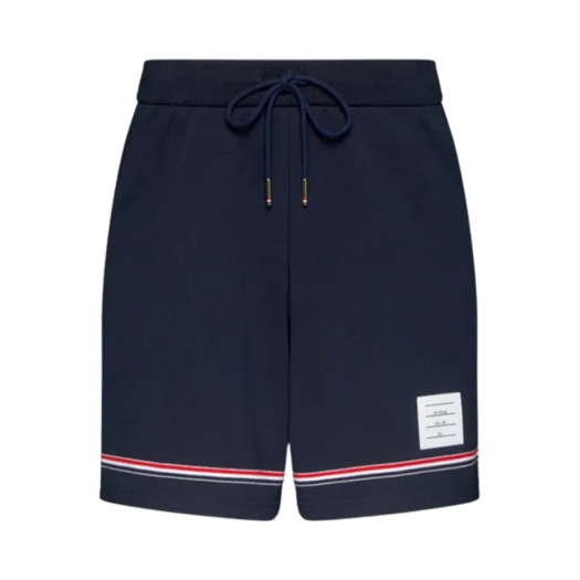 Thom Browne Cotton Mid Thigh Shorts Blue