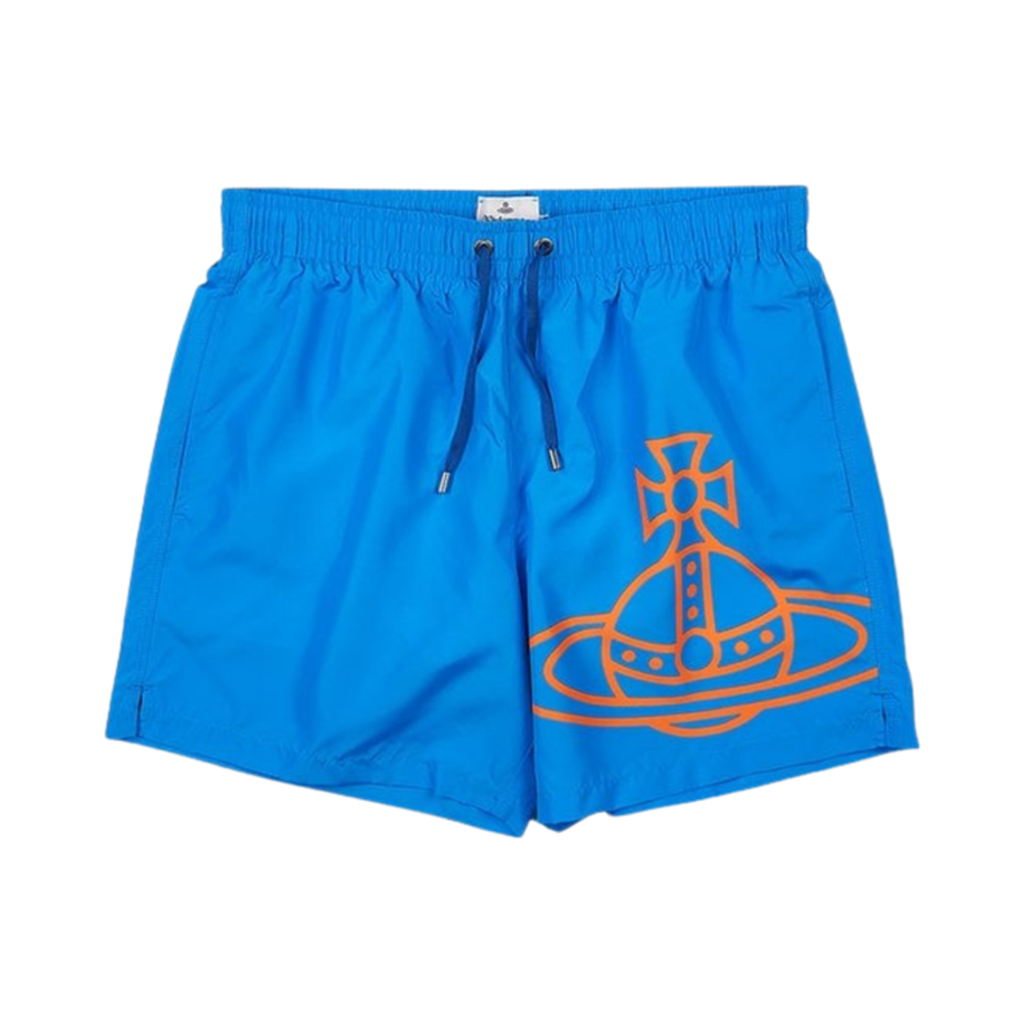 81010003-W00KD-K401 Vivienne Westwood Orb Print Swim Shorts Blue