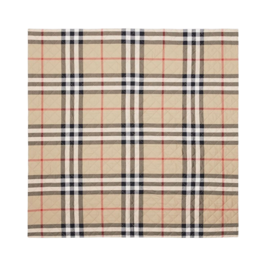 버버리 체크 프린트 퀼티드 코튼 듀벳 아카이브 베이지(Burberry Check Print Quilted Cotton Duvet Archive Beige)