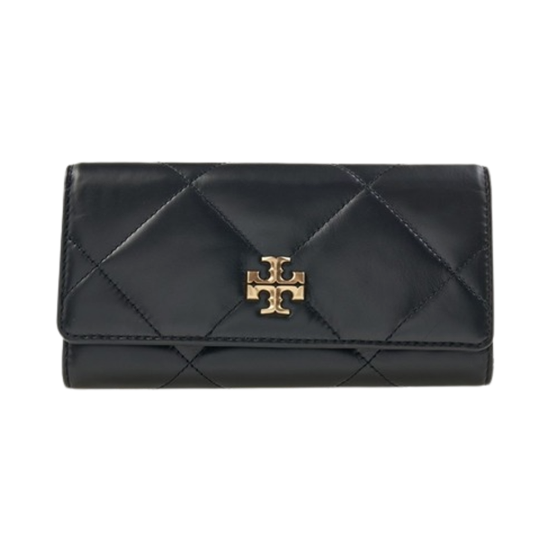 163955-001 Tory Burch Diamond Quilt Wallet Black