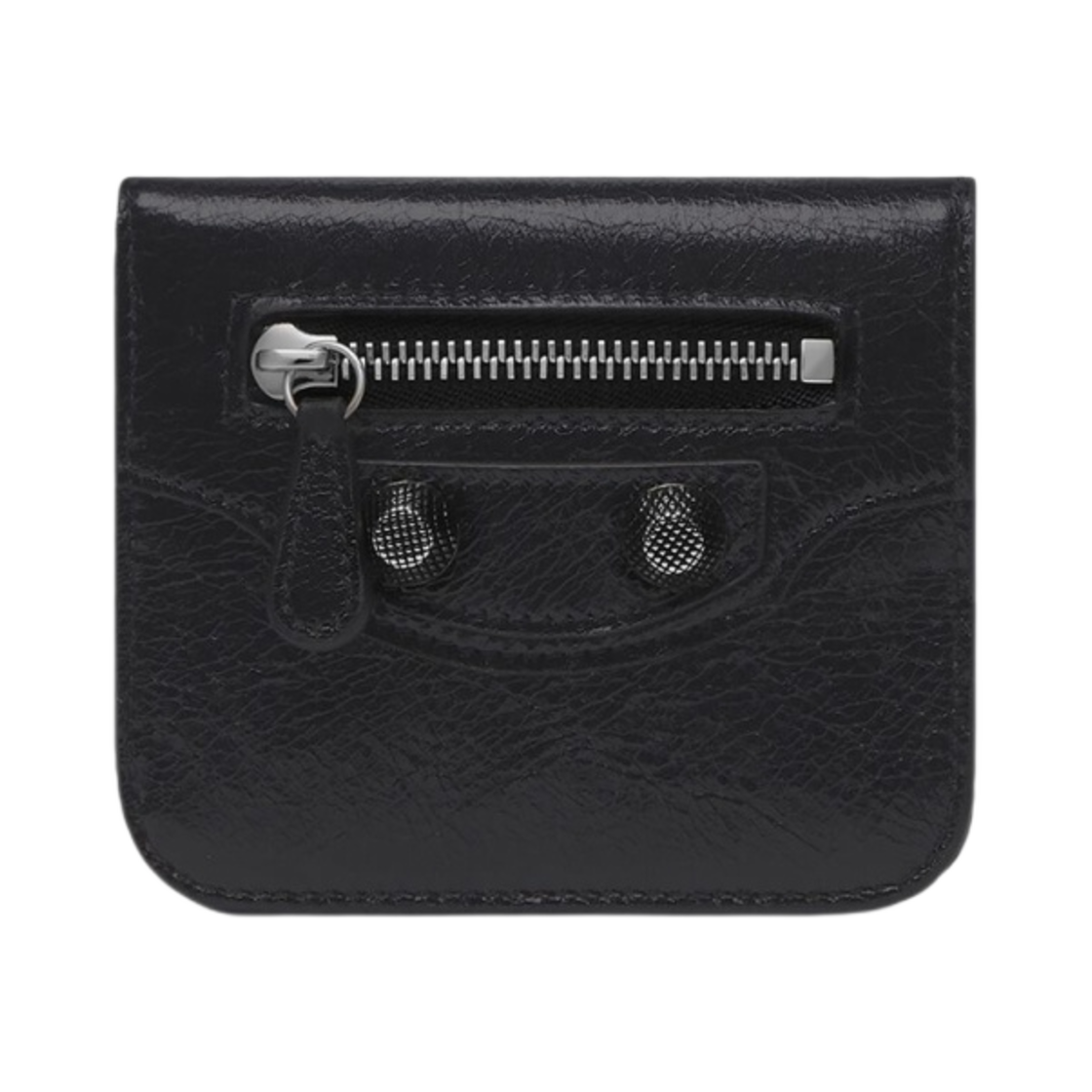 발렌시아가 르 카골 플랩 코인 카드 홀더 블랙(Balenciaga Le Cagole Flap Coin Card Holder Black) - 1